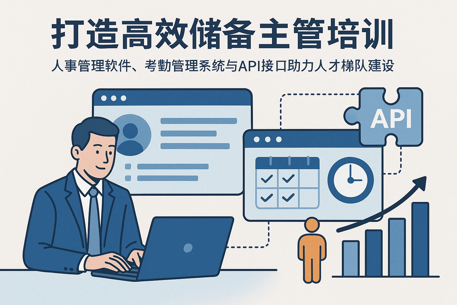打造高效储备主管培训：人事管理软件、考勤管理系统与API接口助力人才梯队建设