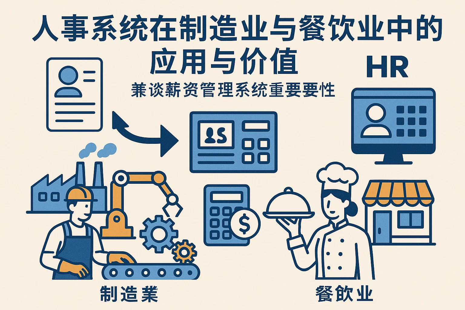 人事系统在制造业与餐饮业中的应用与价值——兼谈薪资管理系统的重要性