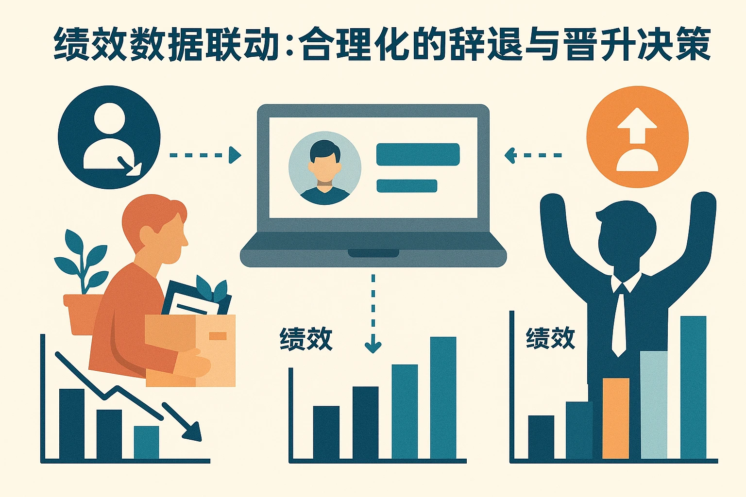绩效数据联动：合理化的辞退与晋升决策