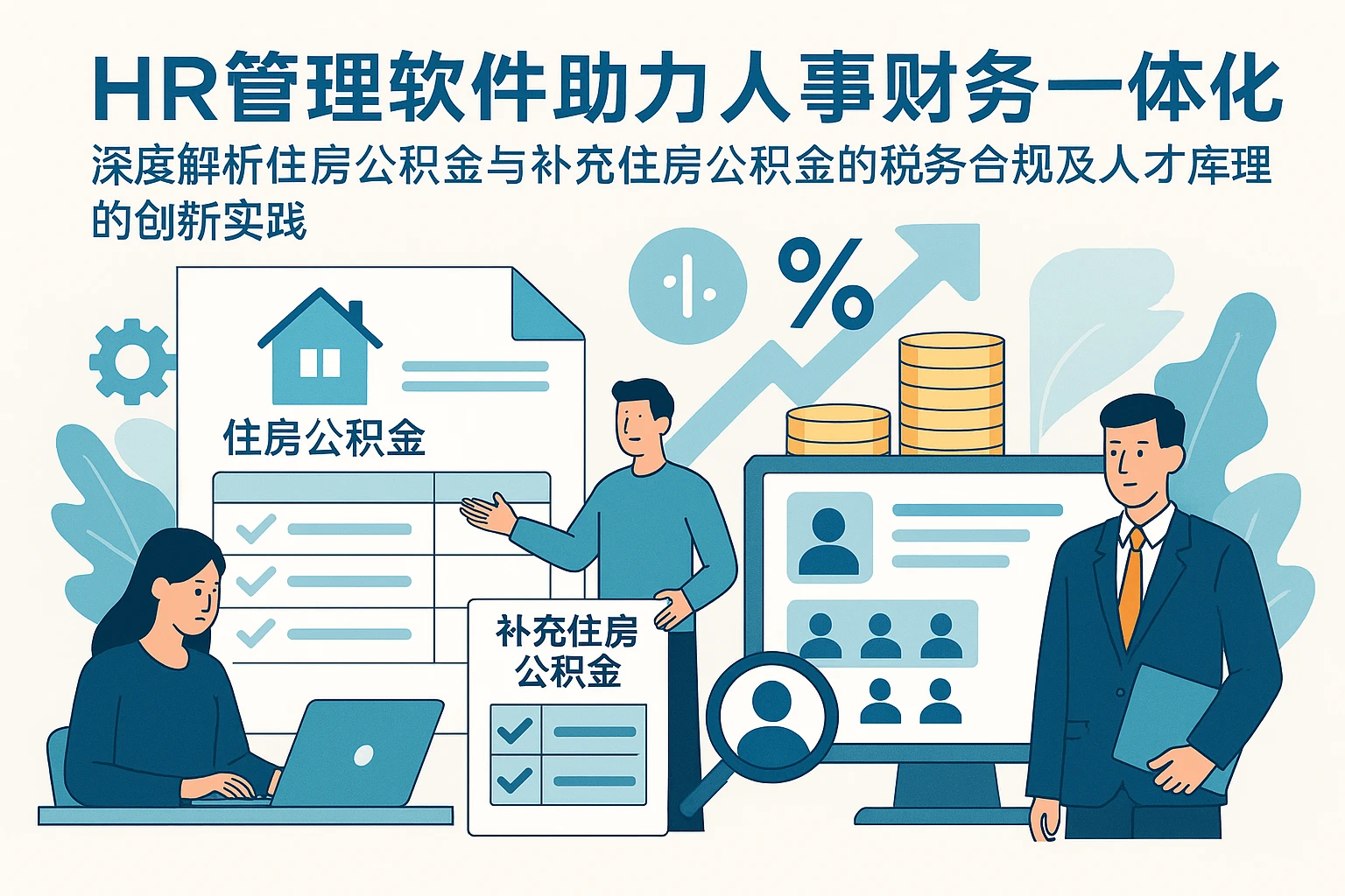 HR管理软件助力人事财务一体化：深度解析住房公积金与补充住房公积金的税务合规及人才库管理的创新实践