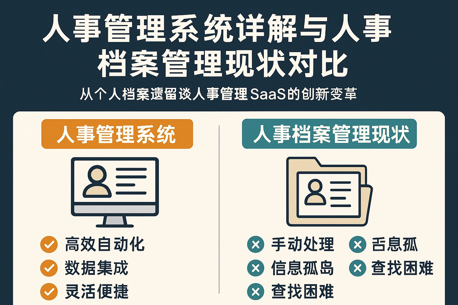 人事管理系统详解与人事档案管理现状对比——从个人档案遗留谈人事管理SaaS的创新变革