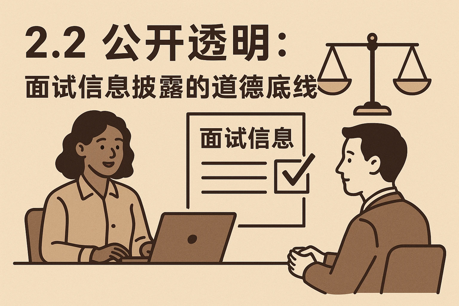 2.2 公开透明：面试信息披露的道德底线