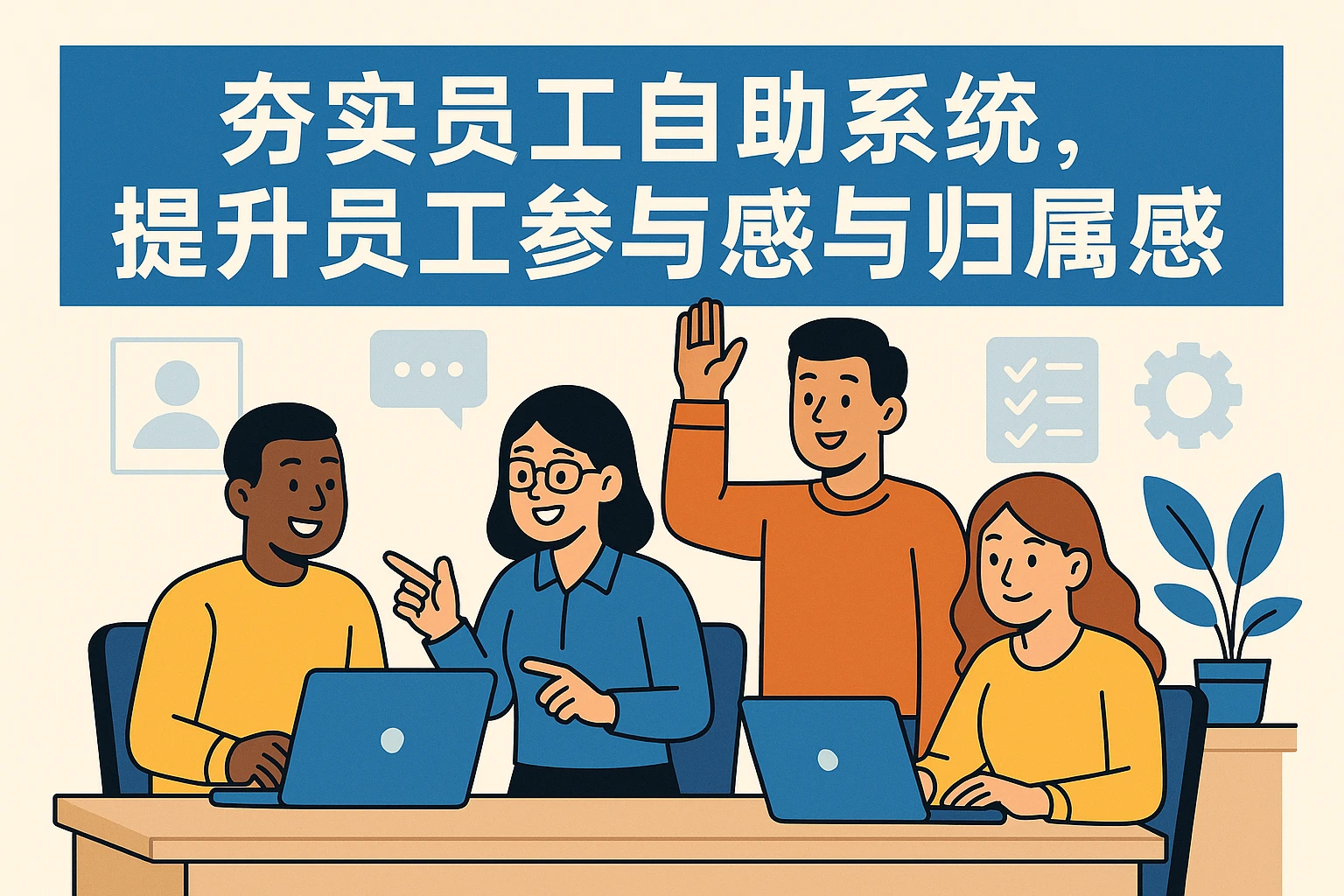 夯实员工自助系统，提升员工参与感与归属感