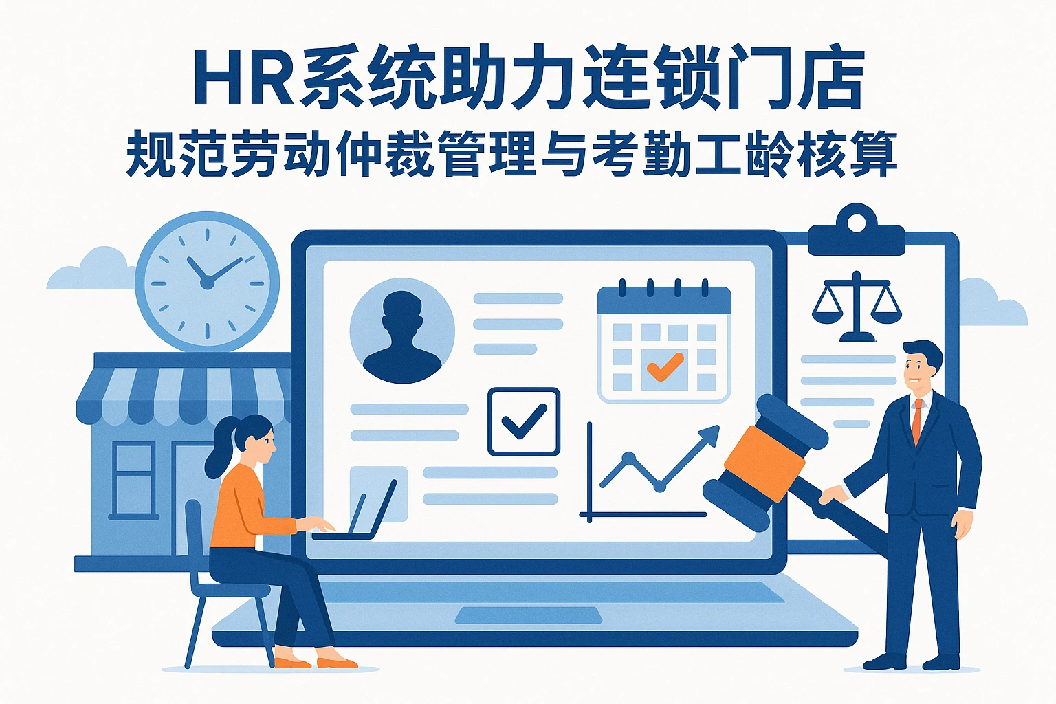 HR系统助力连锁门店规范劳动仲裁管理与考勤工龄核算