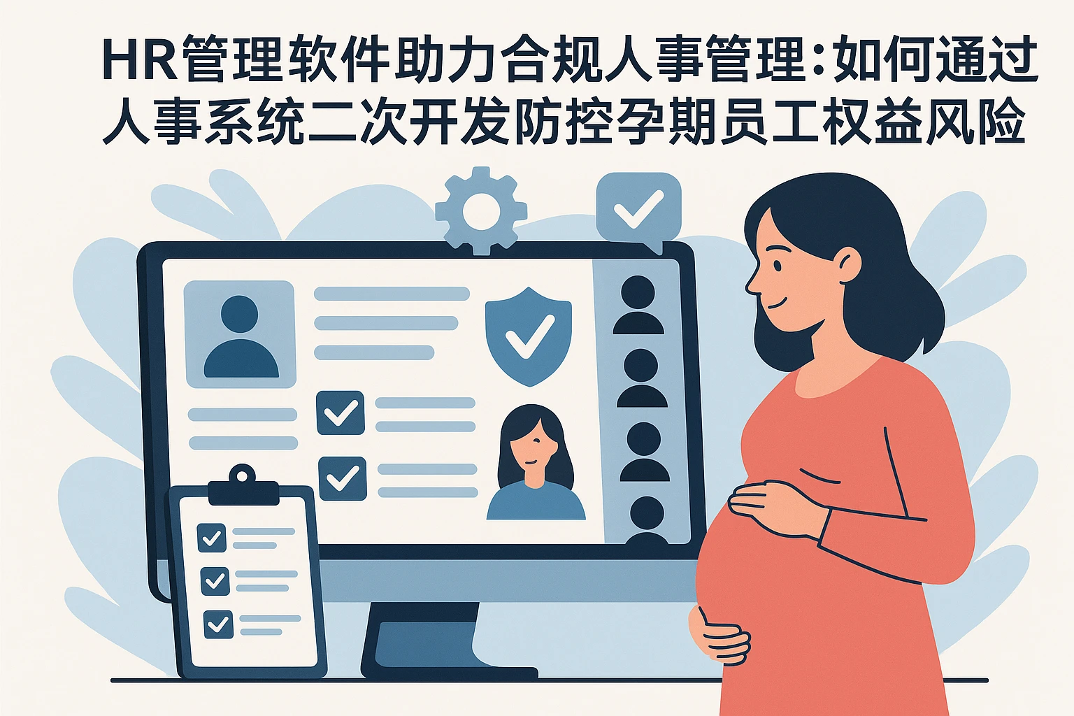HR管理软件助力合规人事管理：如何通过人事系统二次开发防控孕期员工权益风险