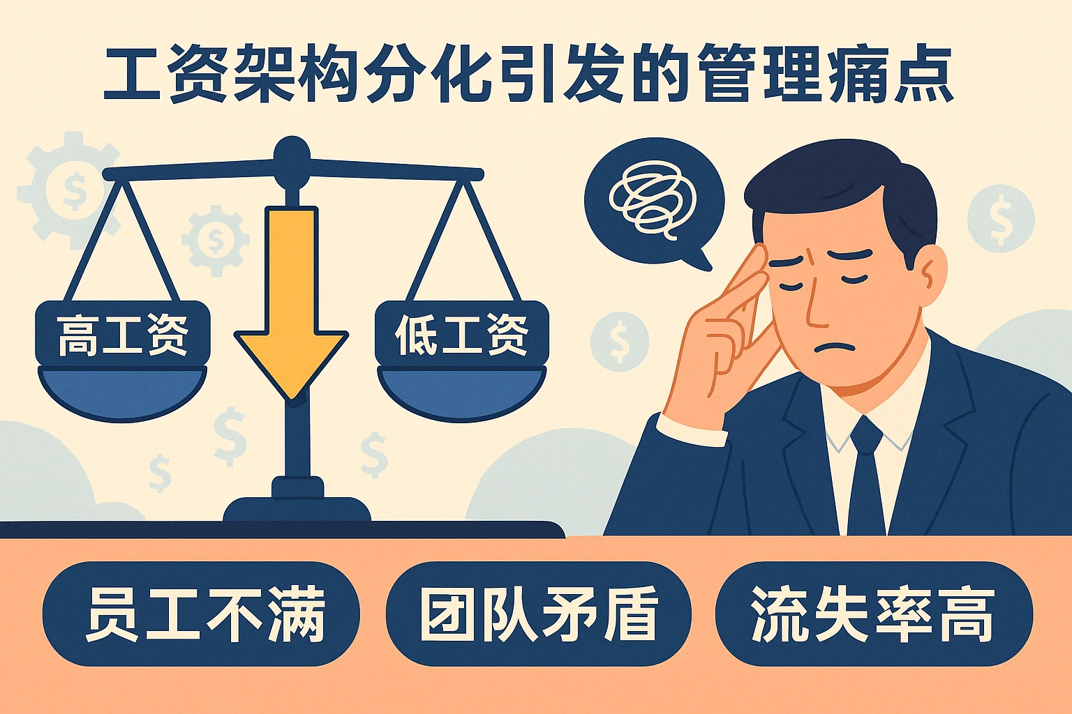 工资架构分化引发的管理痛点