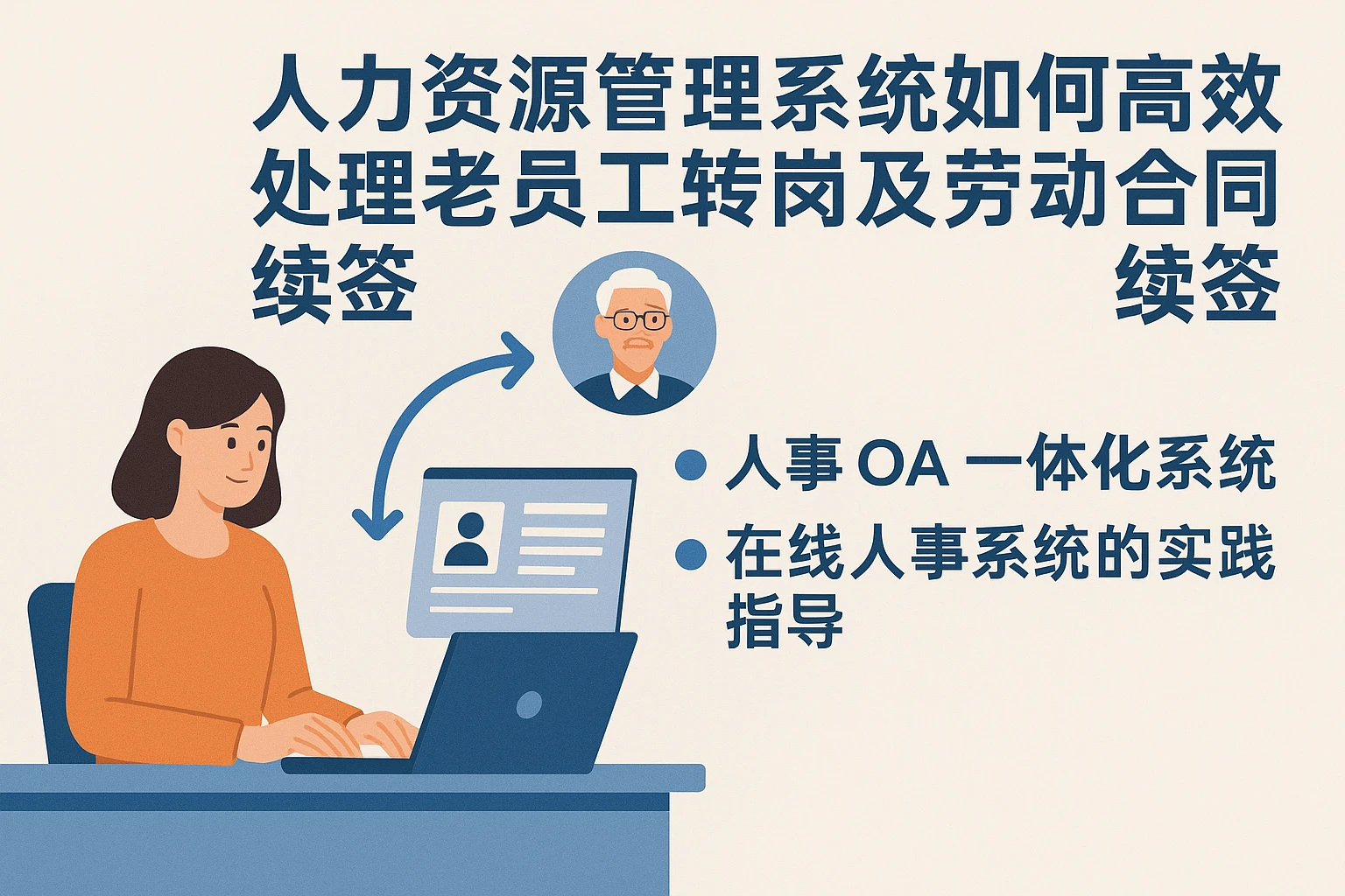 人力资源管理系统如何高效处理老员工转岗及劳动合同续签——人事OA一体化系统与在线人事系统的实践指导