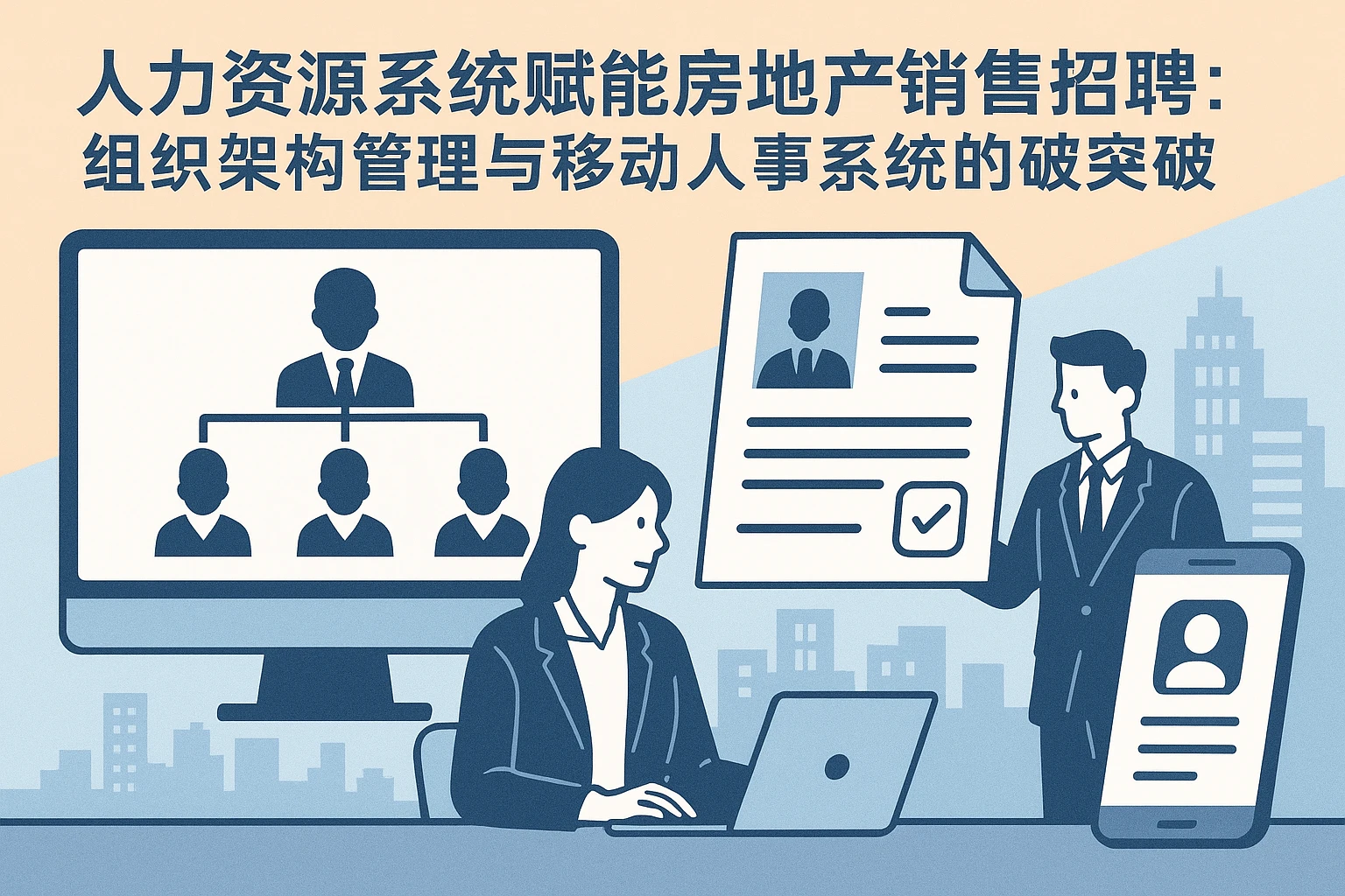 人力资源系统赋能房地产销售招聘:组织架构管理与移动人事系统的突破