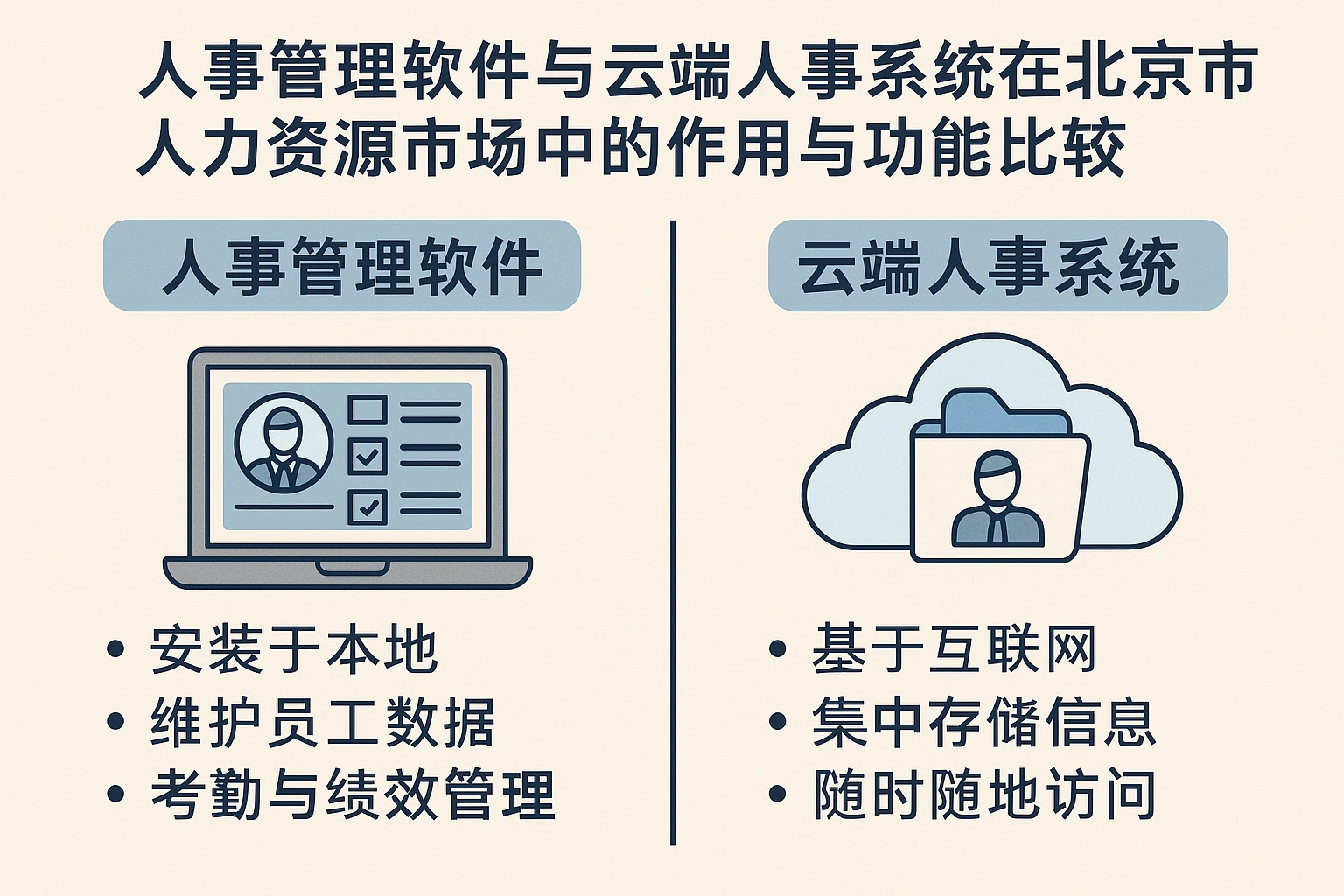 人事管理软件与云端人事系统在北京市人力资源市场中的作用与功能比较