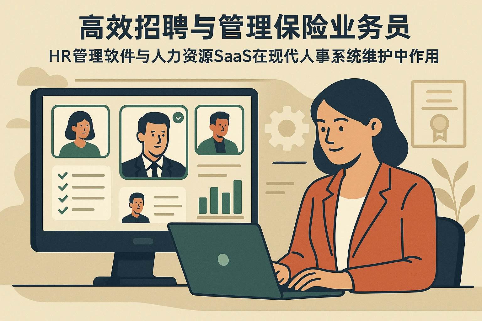 高效招聘与管理保险业务员：HR管理软件与人力资源SaaS在现代人事系统维护中的作用