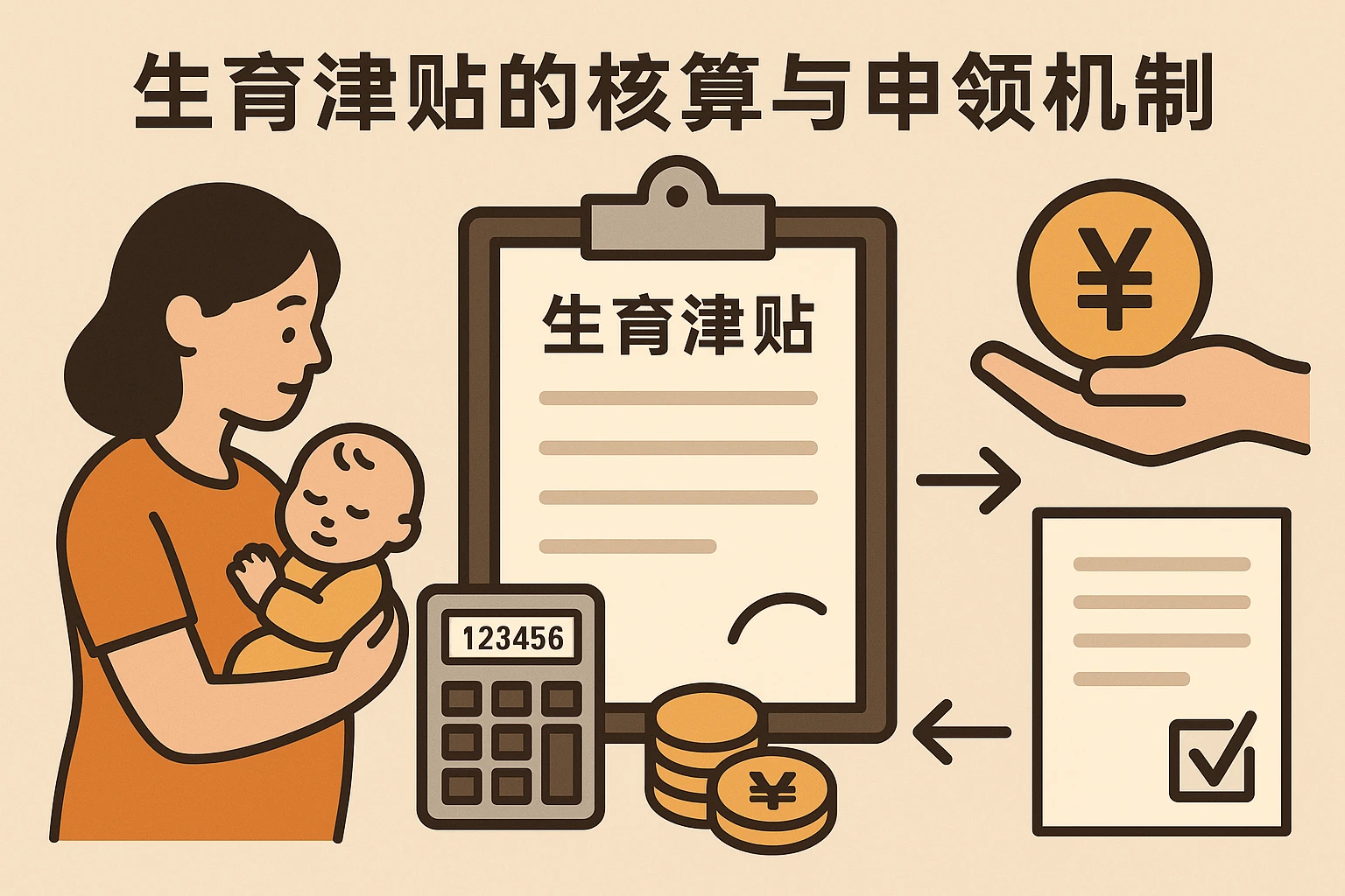 生育津贴的核算与申领机制