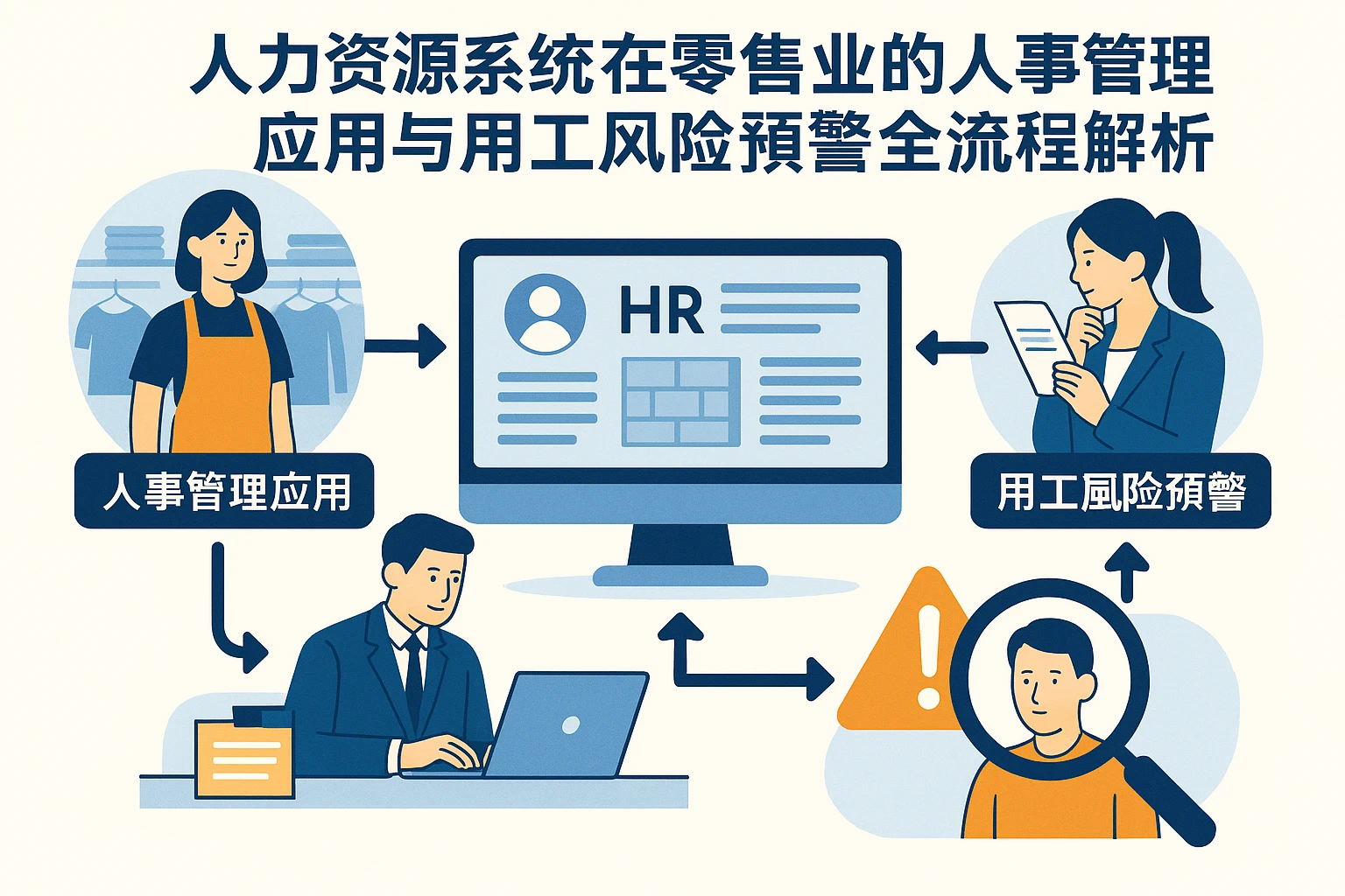 人力资源系统在零售业的人事管理应用与用工风险预警全流程解析