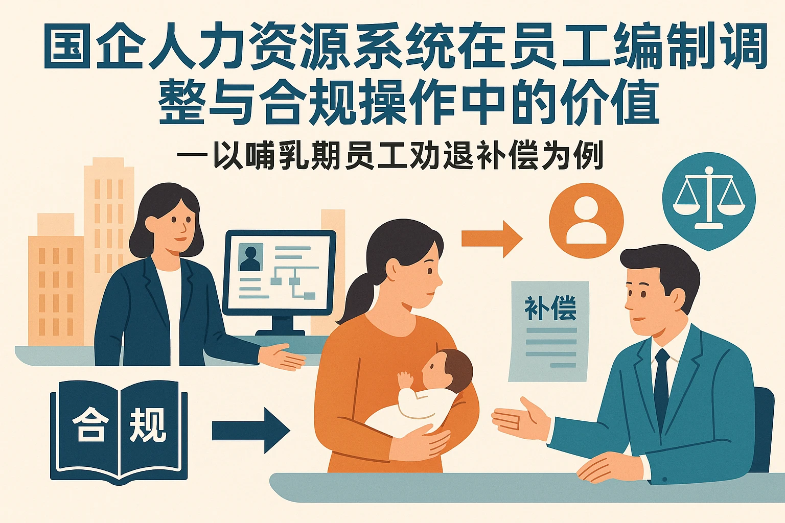 国企人力资源系统在员工编制调整与合规操作中的价值——以哺乳期员工劝退补偿为例