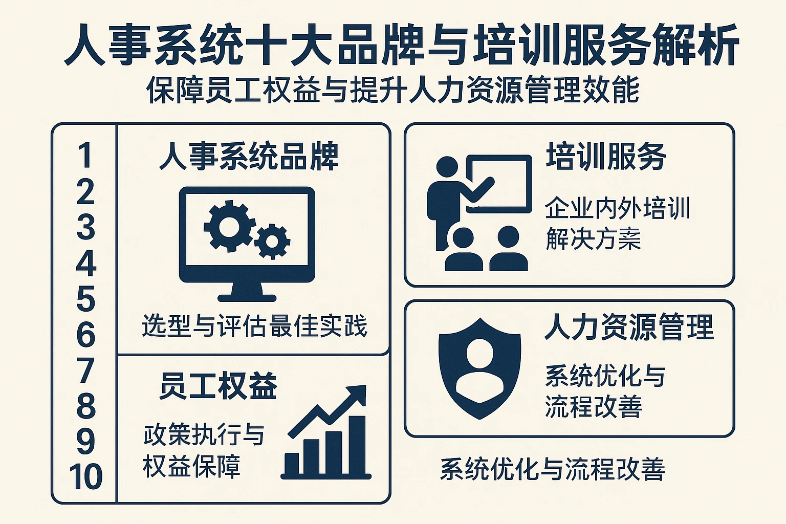 人事系统十大品牌与培训服务解析：保障员工权益与提升人力资源管理效能