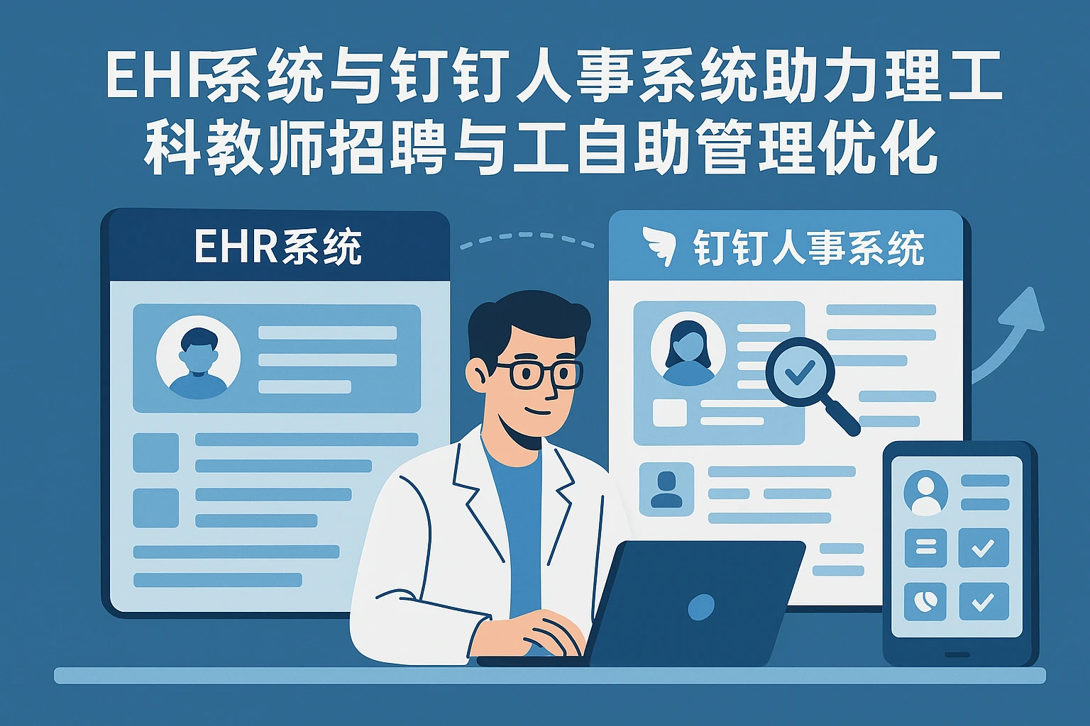 EHR系统与钉钉人事系统助力理工科教师招聘与员工自助管理优化