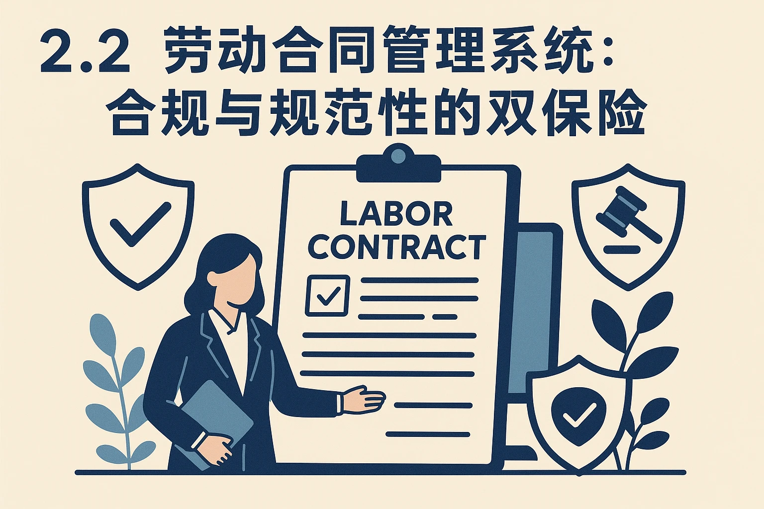 2.2 劳动合同管理系统：合规与规范性的双保险