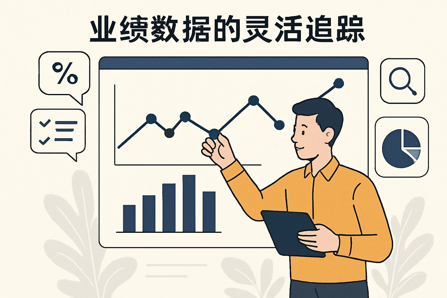 业绩数据的灵活追踪