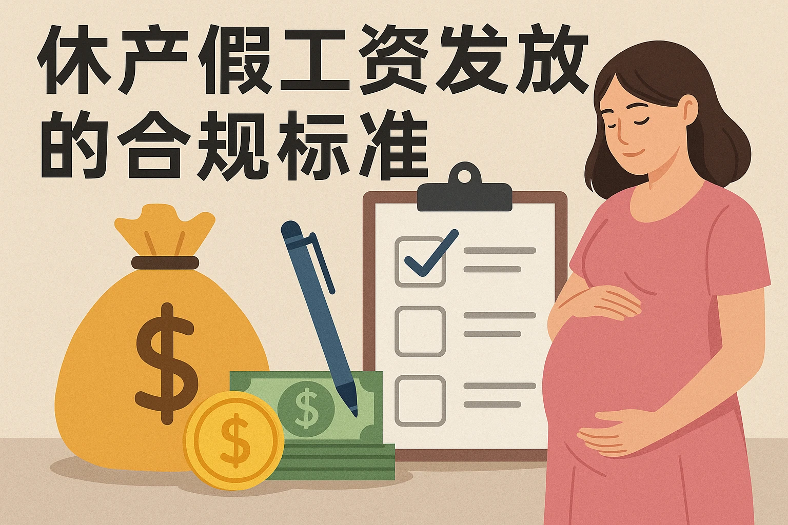 休产假工资发放的合规标准