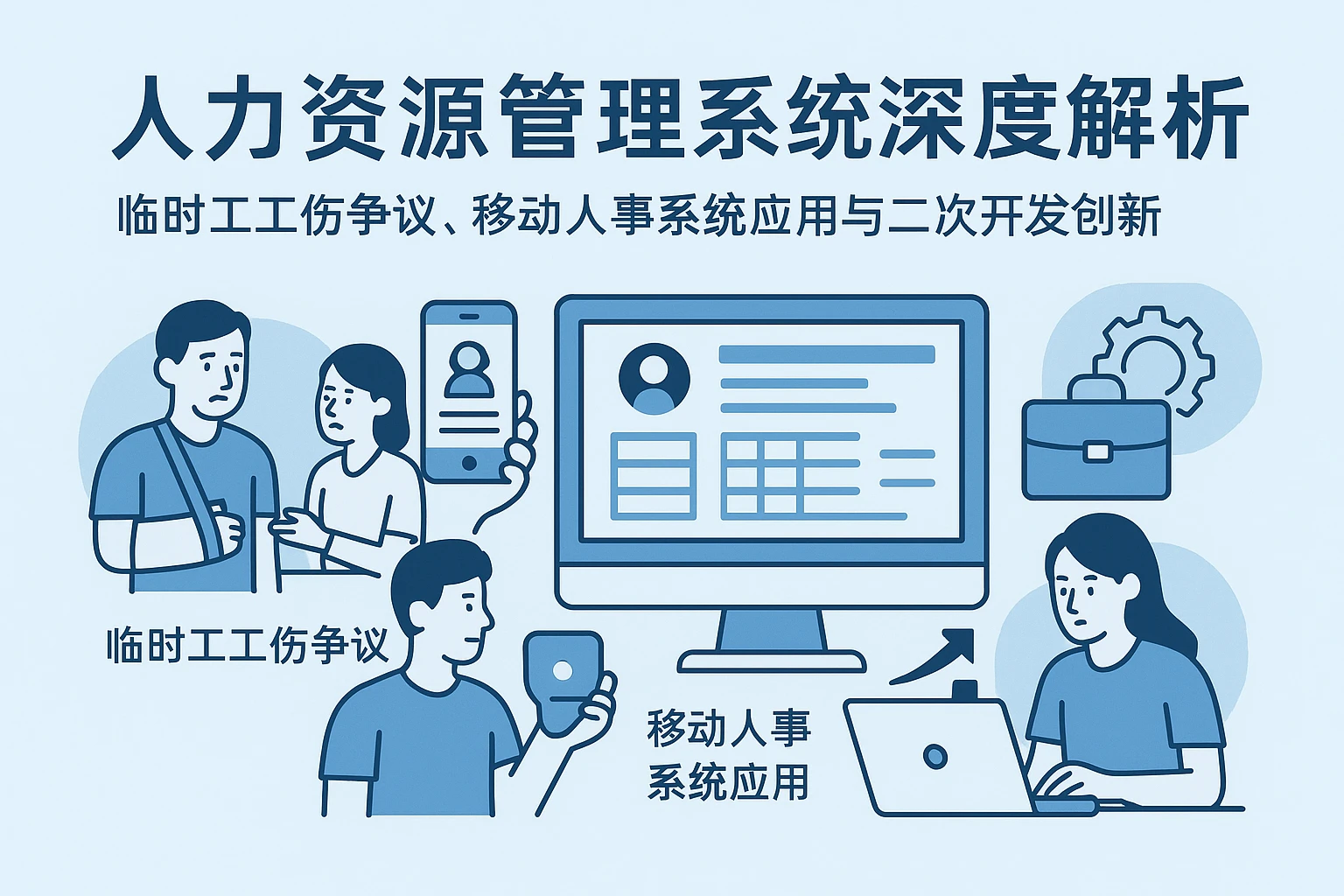 人力资源管理系统深度解析：临时工工伤争议、移动人事系统应用与二次开发创新