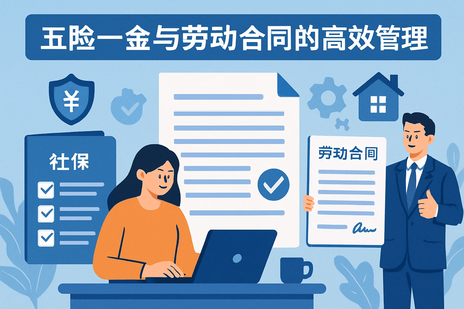 1. 五险一金与劳动合同的高效管理