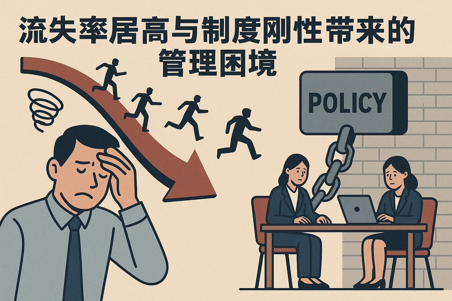 流失率居高与制度刚性带来的管理困境