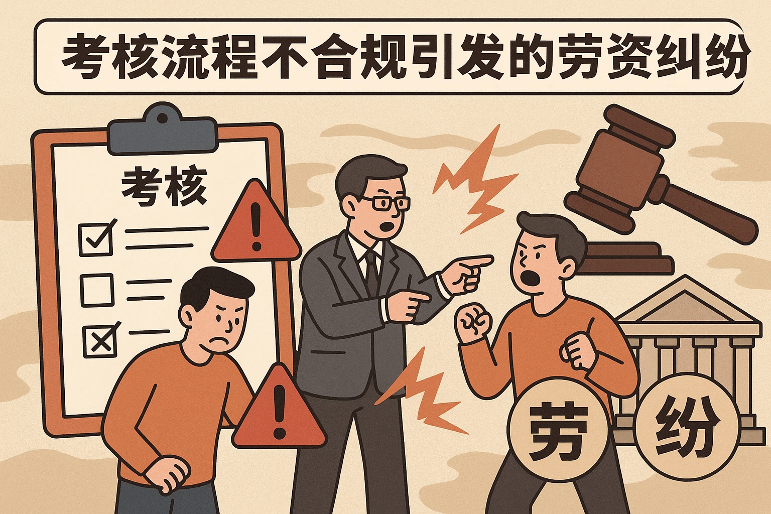 考核流程不合规引发的劳资纠纷