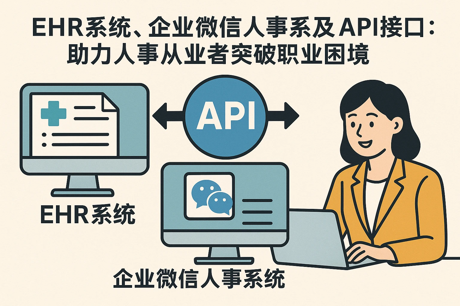 EHR系统、企业微信人事系统及API接口：助力人事从业者突破职业困境