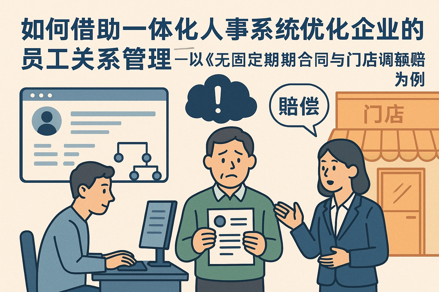如何借助一体化人事系统优化连锁企业的员工关系管理——以《无固定期限合同与门店调整赔偿问题》为例