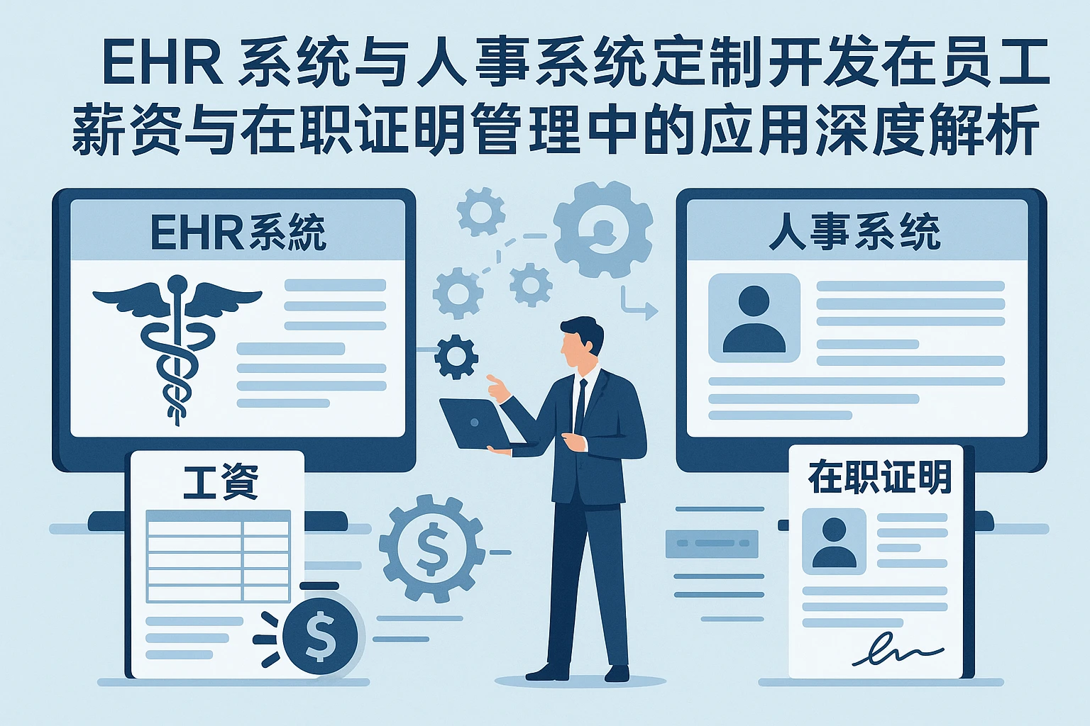 EHR系统与人事系统定制开发在员工薪资与在职证明管理中的应用深度解析