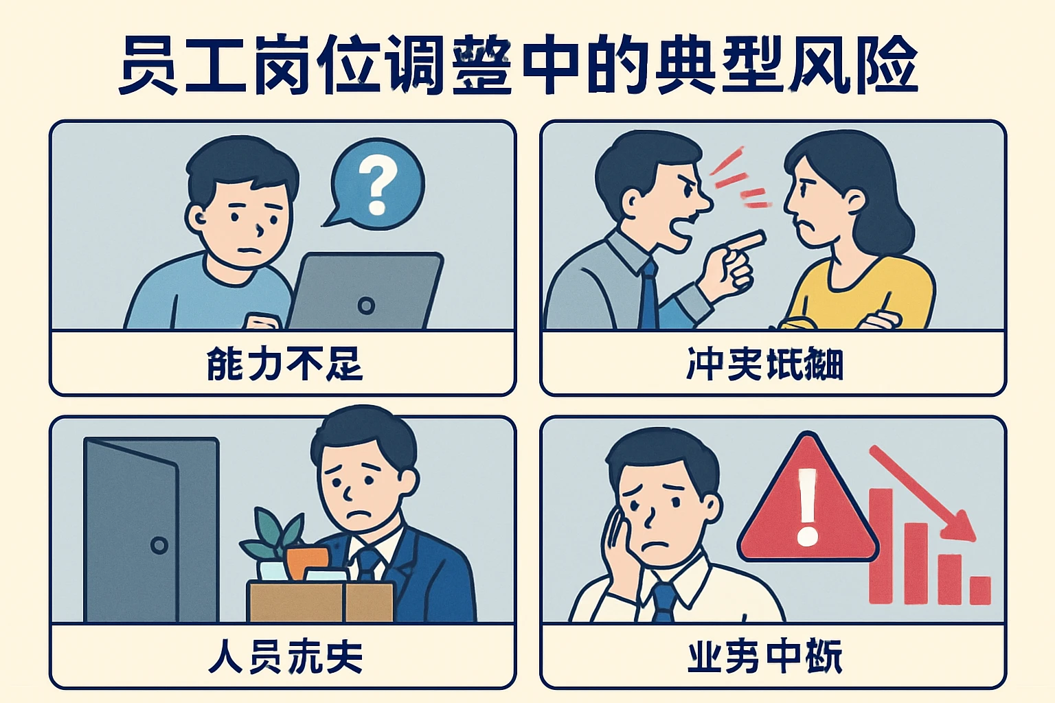 员工岗位调整中的典型风险