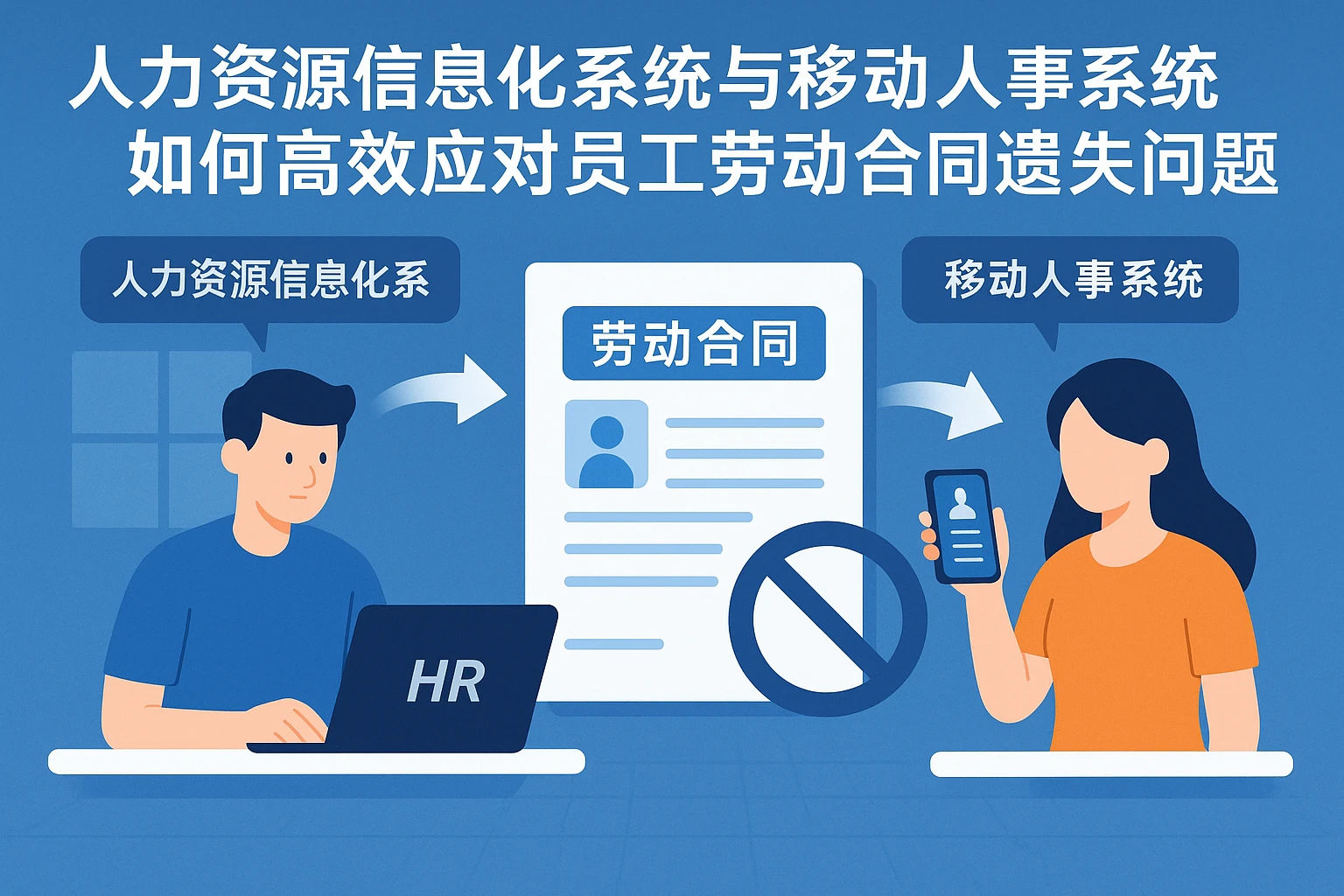 人力资源信息化系统与移动人事系统如何高效应对员工劳动合同遗失问题