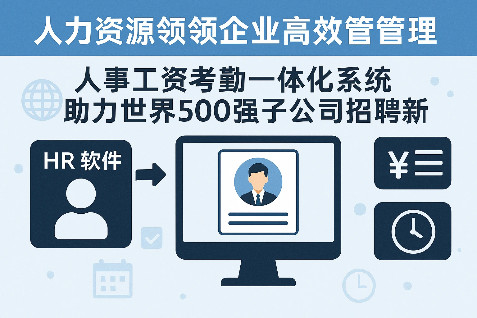 人力资源软件引领企业高效管理：人事工资考勤一体化系统助力世界500强子公司招聘创新