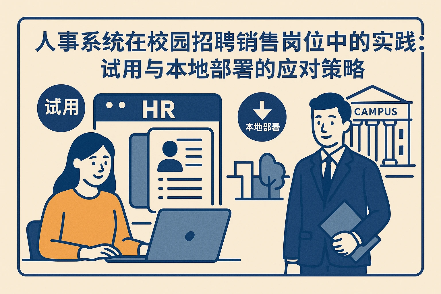 人事系统在校园招聘销售岗位中的实践：试用与本地部署的应对策略