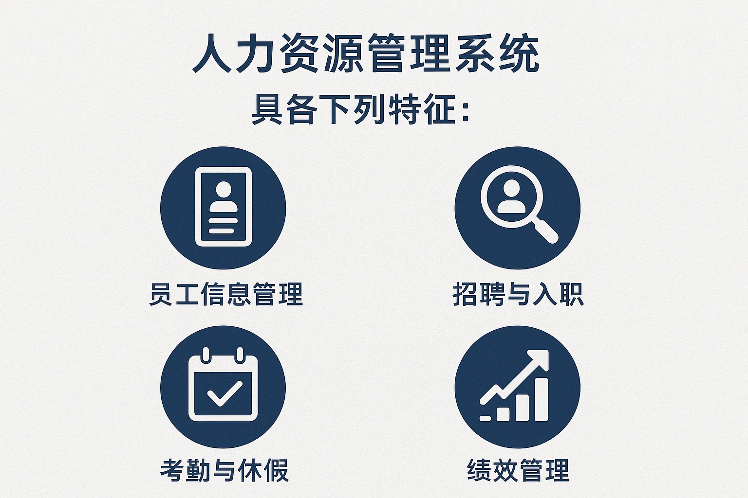 一套优质的人事系统应至少具备如下能力：