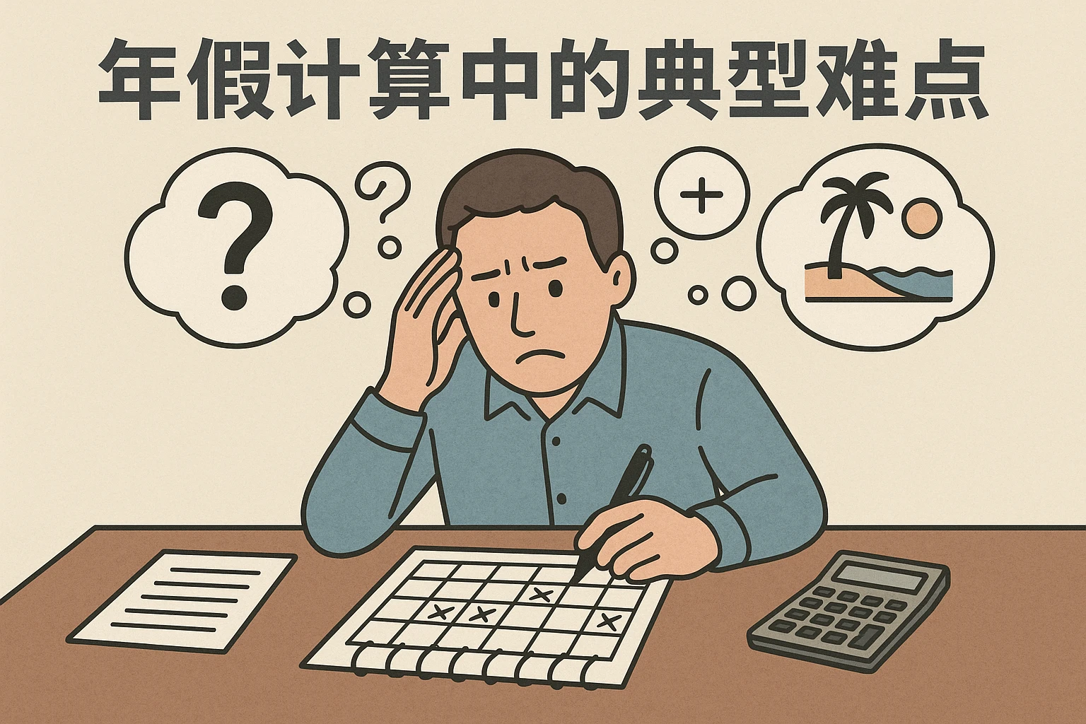 年假计算中的典型难点