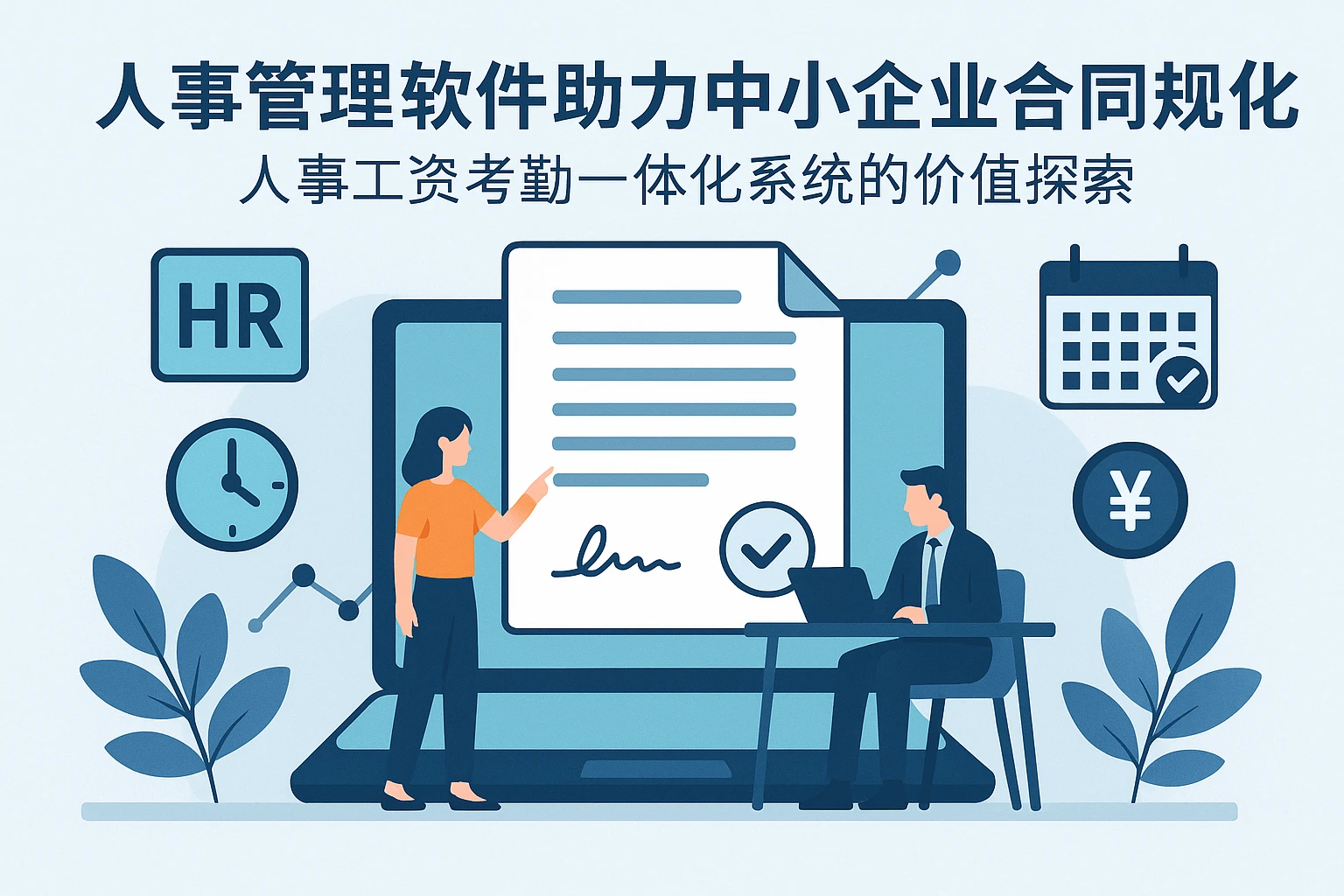 人事管理软件助力中小企业合同规范化——人事工资考勤一体化系统的价值探索
