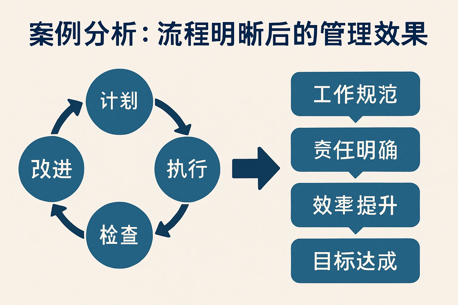 案例分析：流程明晰后的管理效果