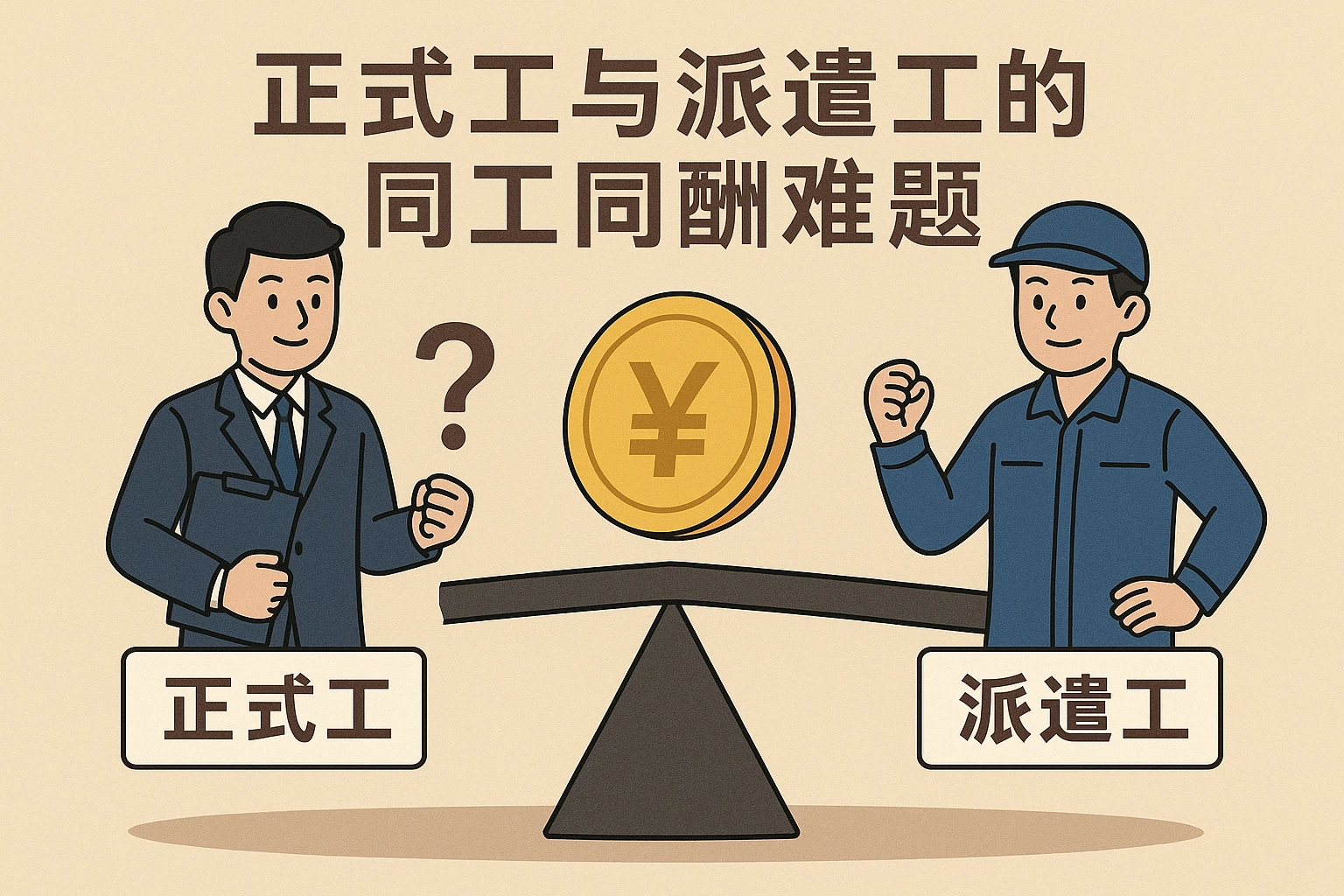 正式工与派遣工的同工同酬难题