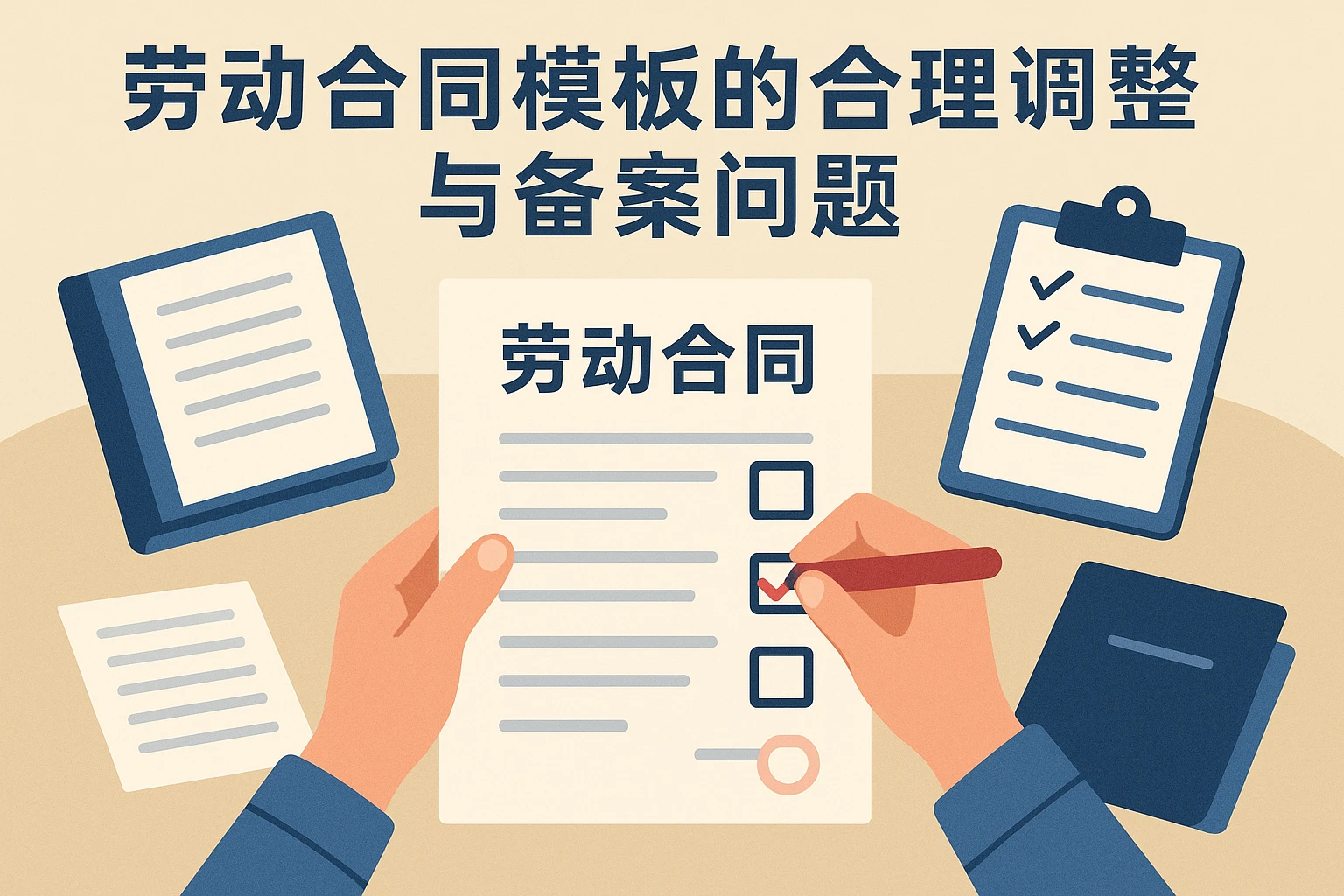 劳动合同模板的合理调整与备案问题