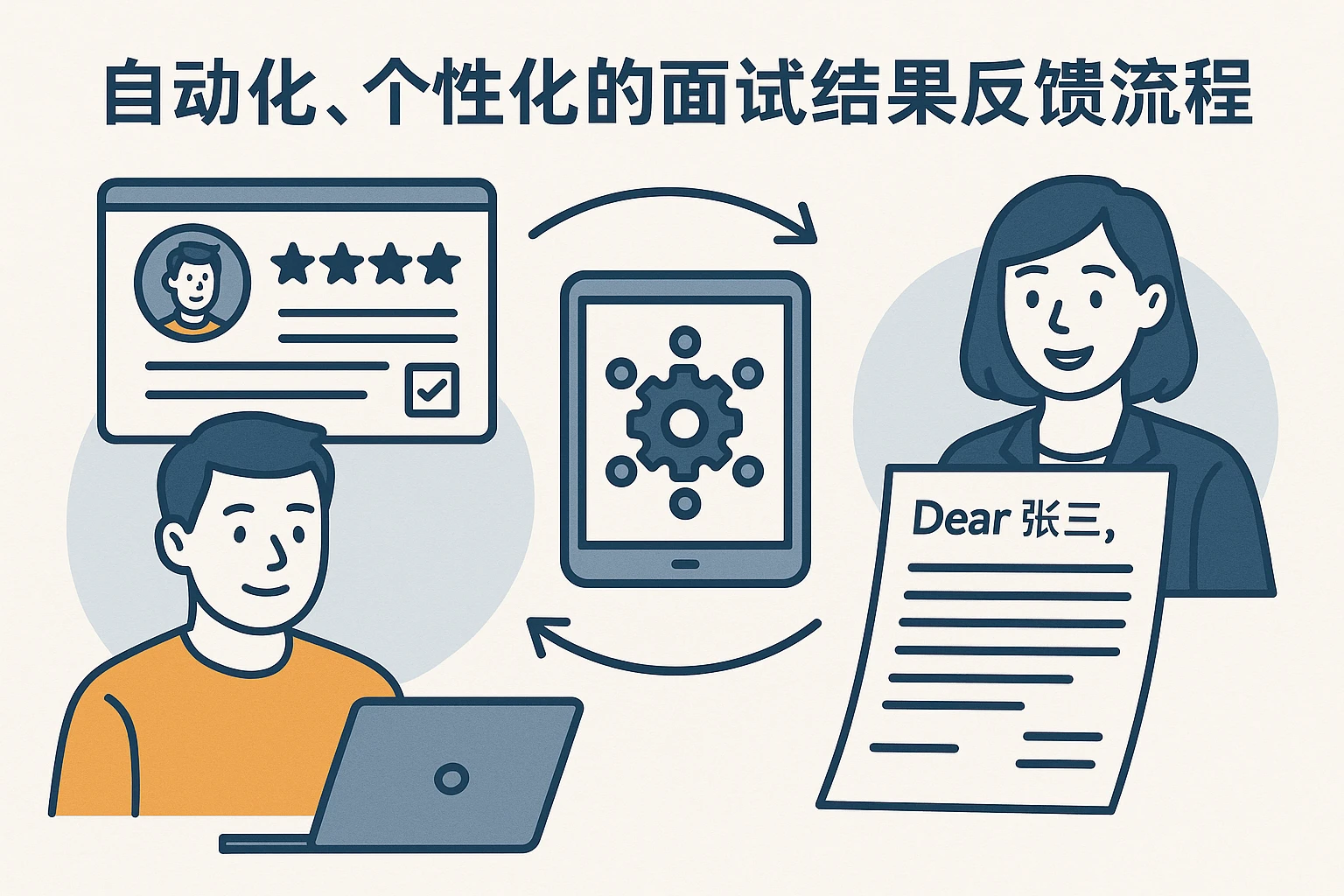 自动化、个性化的面试结果反馈流程