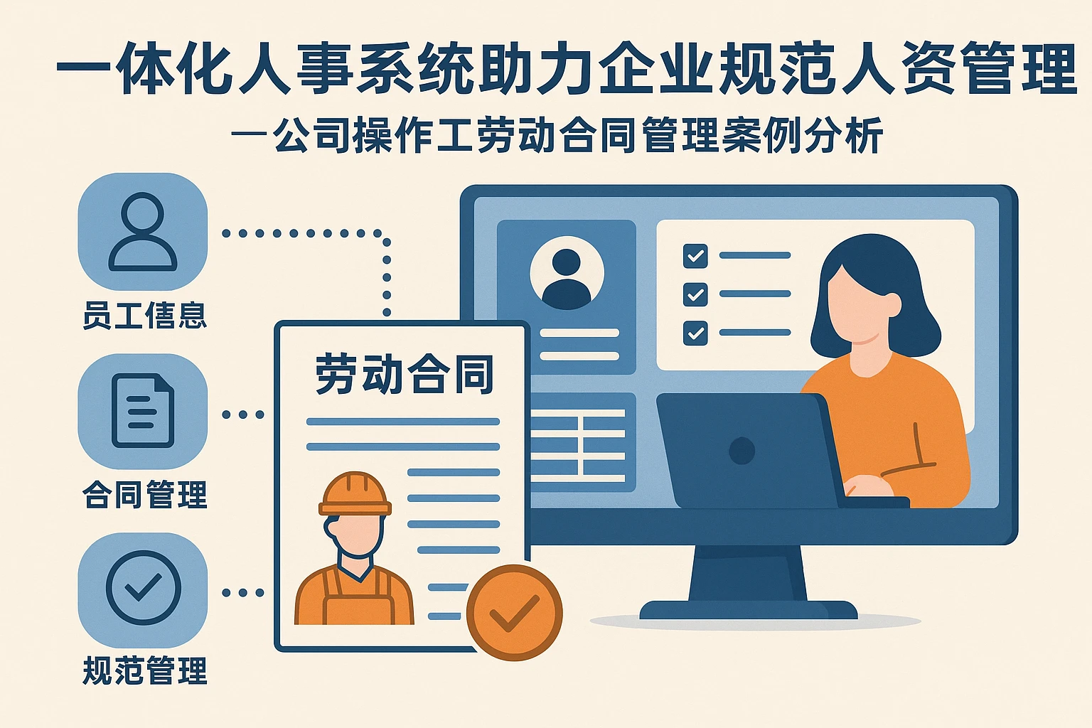 一体化人事系统助力企业规范人资管理——公司操作工劳动合同管理案例分析