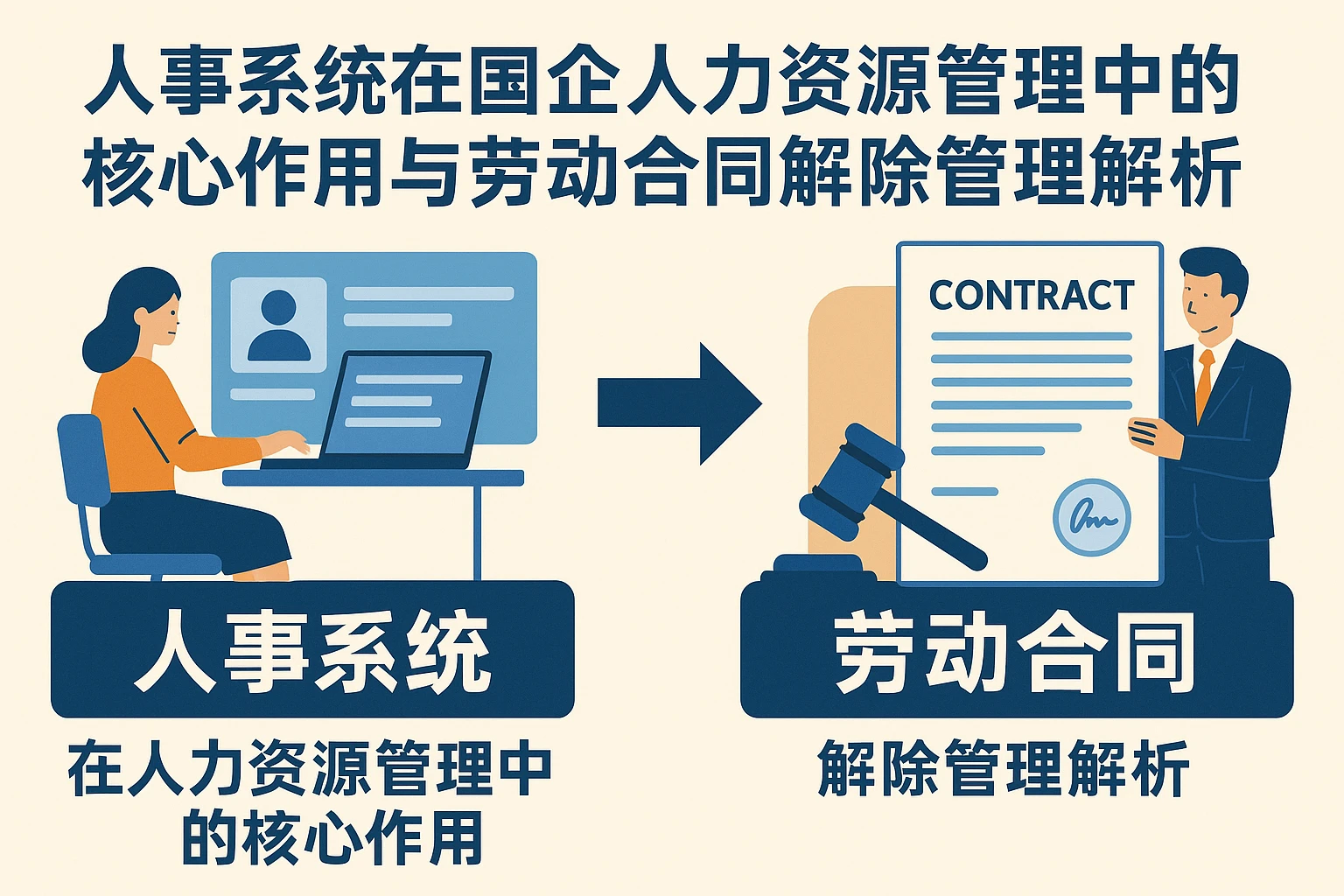 人事系统在国企人力资源管理中的核心作用与劳动合同解除管理解析