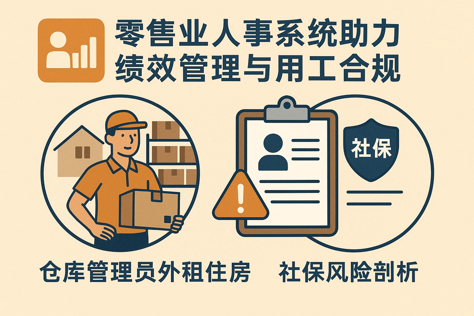 零售业人事系统助力绩效管理与用工合规：仓库管理员外租住房与社保风险剖析