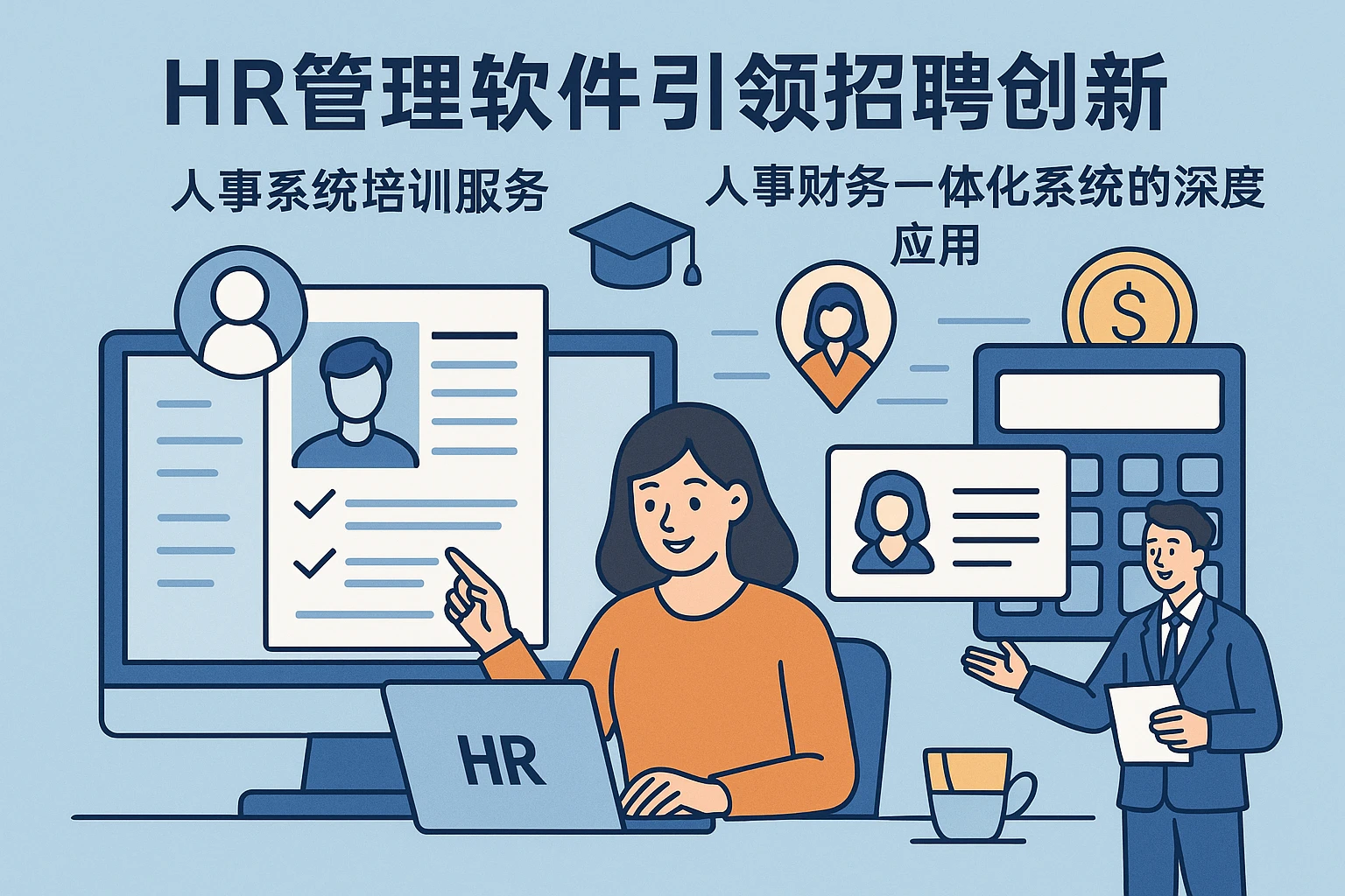 HR管理软件引领招聘创新：人事系统培训服务与人事财务一体化系统的深度应用