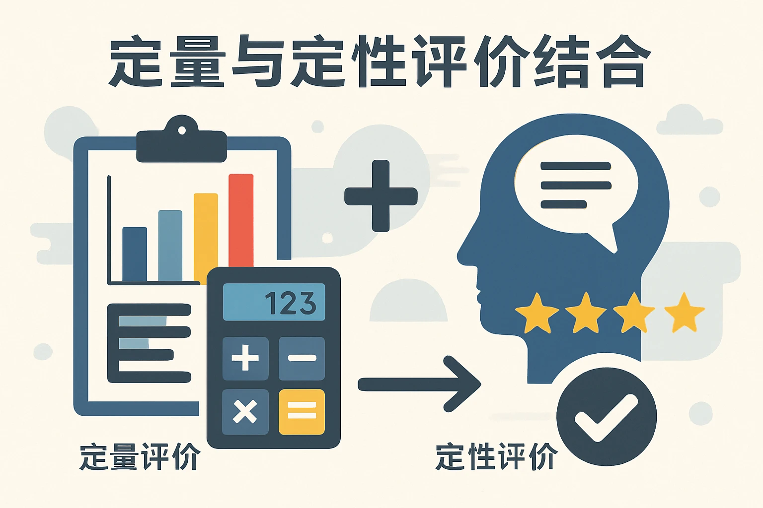 定量与定性评价结合