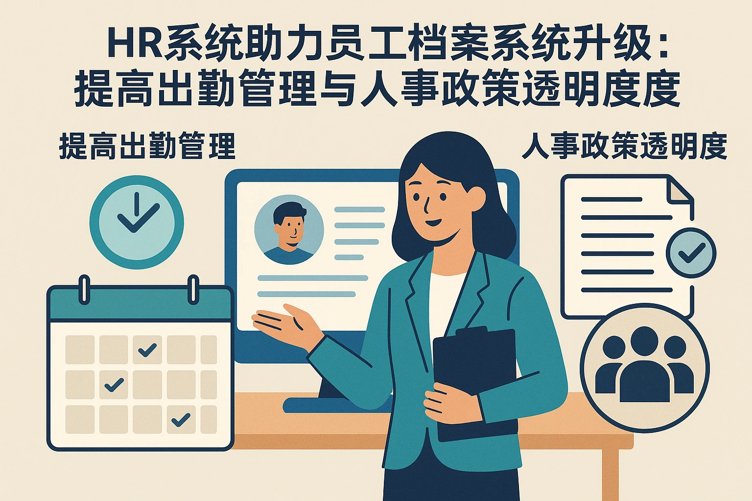 HR系统助力员工档案系统升级：提高出勤管理与人事政策透明度