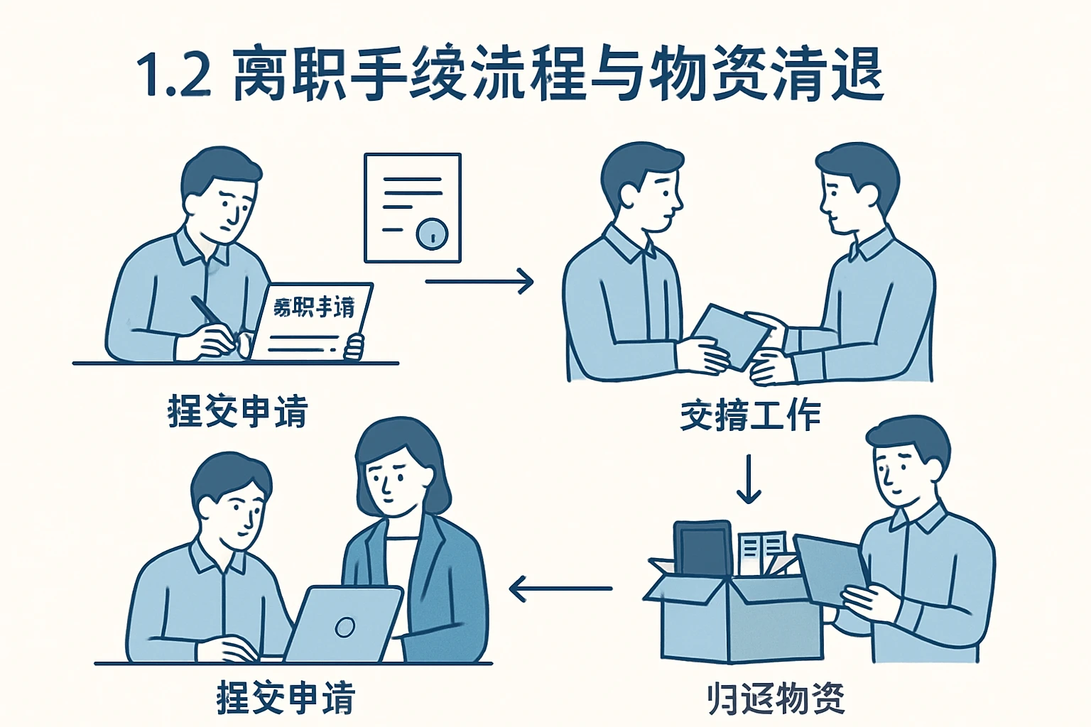 1.2 离职手续流程与物资清退