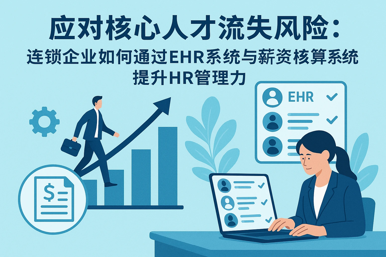 应对核心人才流失风险：连锁企业如何通过EHR系统与薪资核算系统提升HR管理力