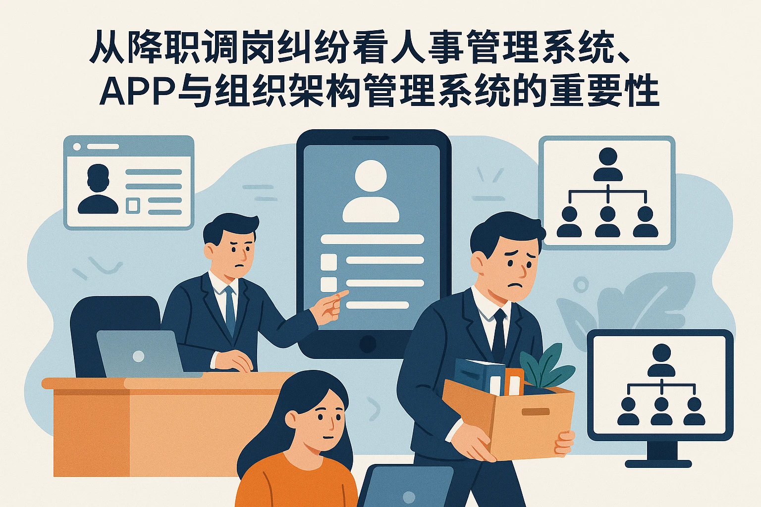 从降职调岗纠纷看人事管理系统、APP与组织架构管理系统的重要性