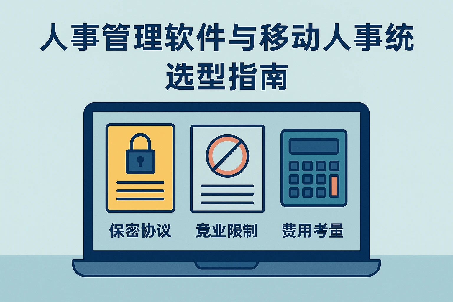 人事管理软件与移动人事系统选型指南：保密协议、竞业限制及费用考量